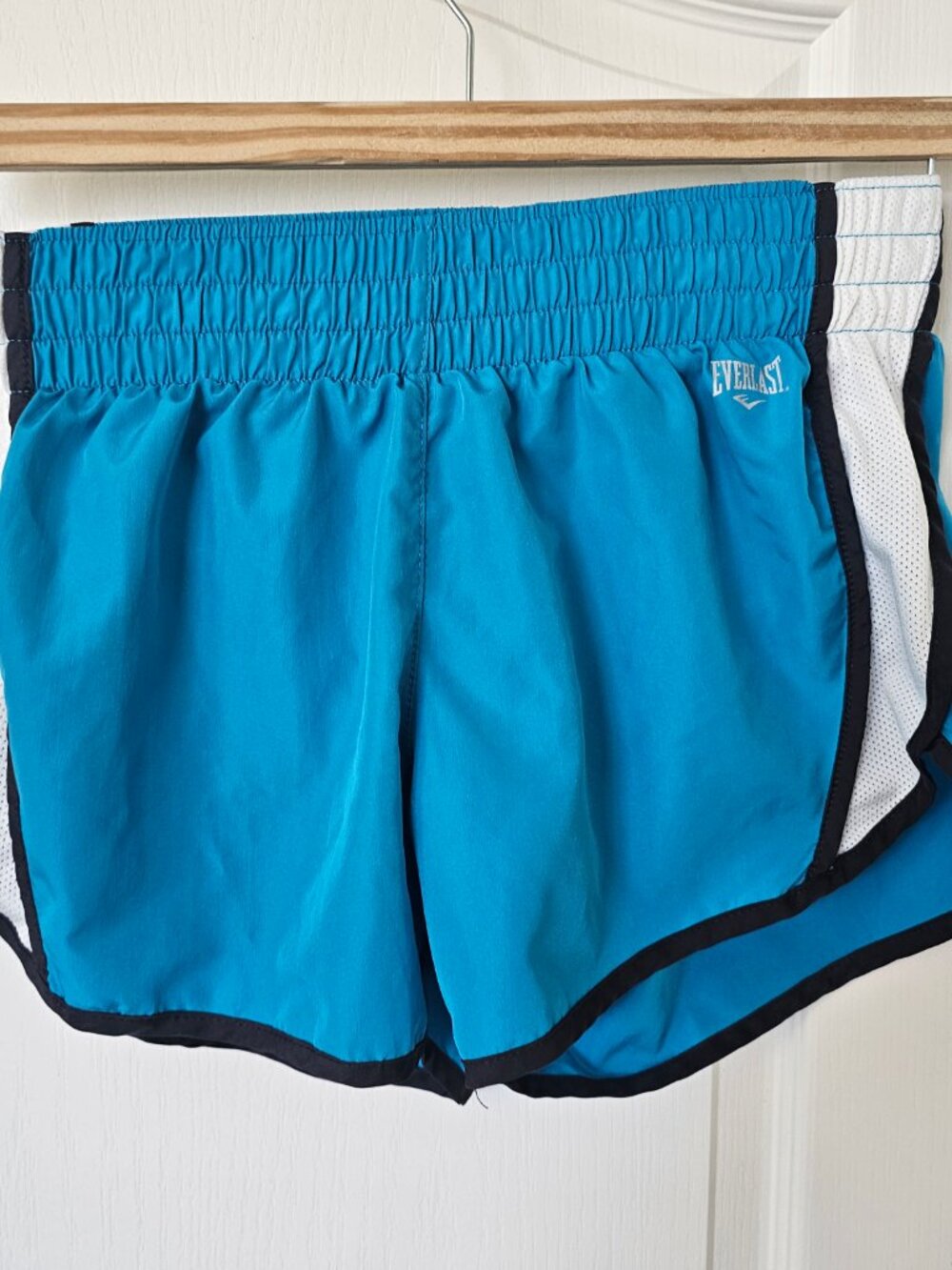 Everlast Shorts Womens Medium Blue w/ White | Adjustable Drawstring Waist